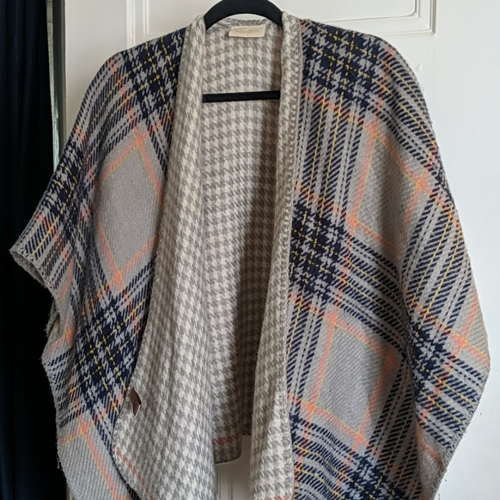 Modcloth comfy open front poncho sweater